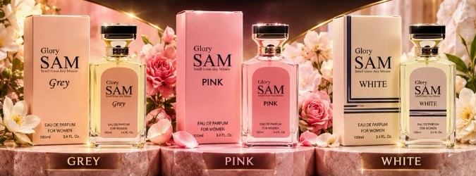 Glory SAM Grey, Pink and White for women with their boxes